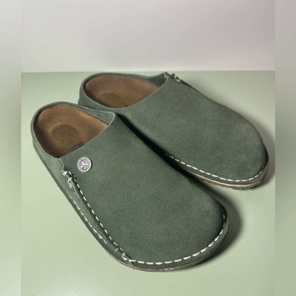 Birkenstock Zermatt Premium Suede Leather - Thyme